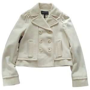 Bcbg maxazria wool blend winter coat S cream